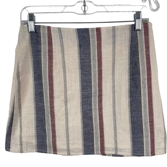 Forever 21 Striped Mini Skirt Size Medium - Picture 2 of 9